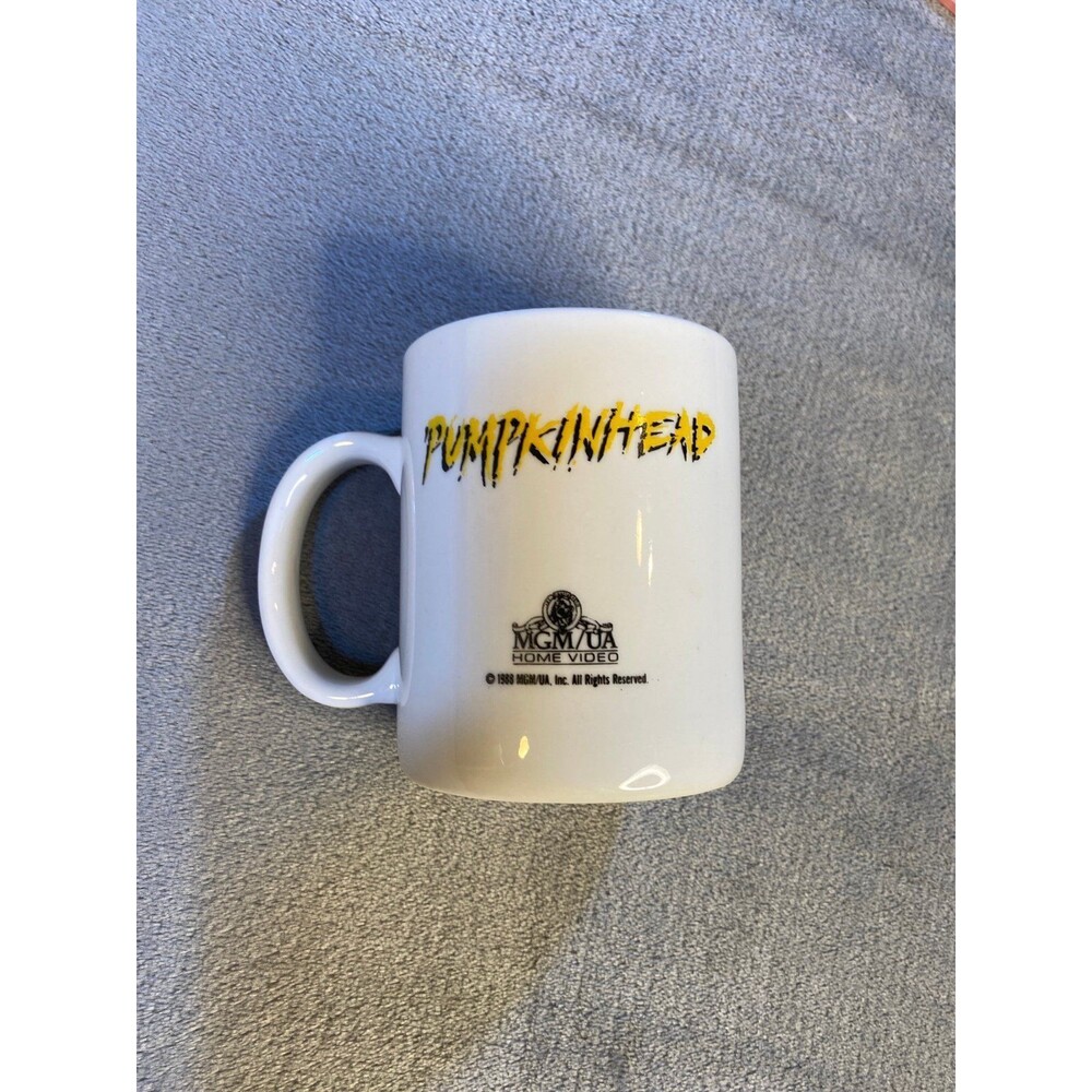 Pumpkin Head Video, VHS, Promotional Coffee Mug, Stan Watson, 1988, USED